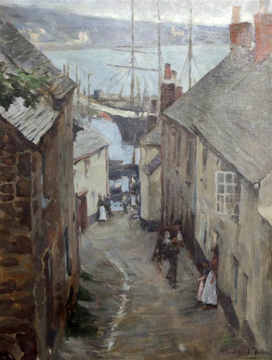 Stanhope Alexander Forbes (1857-1947) Newlyn, Cornwall, 18 x 14in.